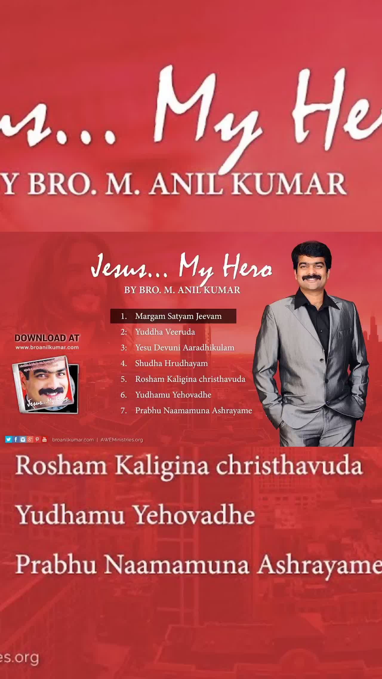 Bro Anil Kumar - Jesus My Hero Songs JukeBox